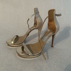 Michael Kors Ankle Strap Heels, Gold Nude 40 (10)